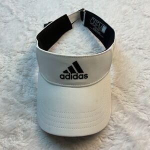 Adidas Golf Visor‎ White Adjustable Fit Adidas Hat